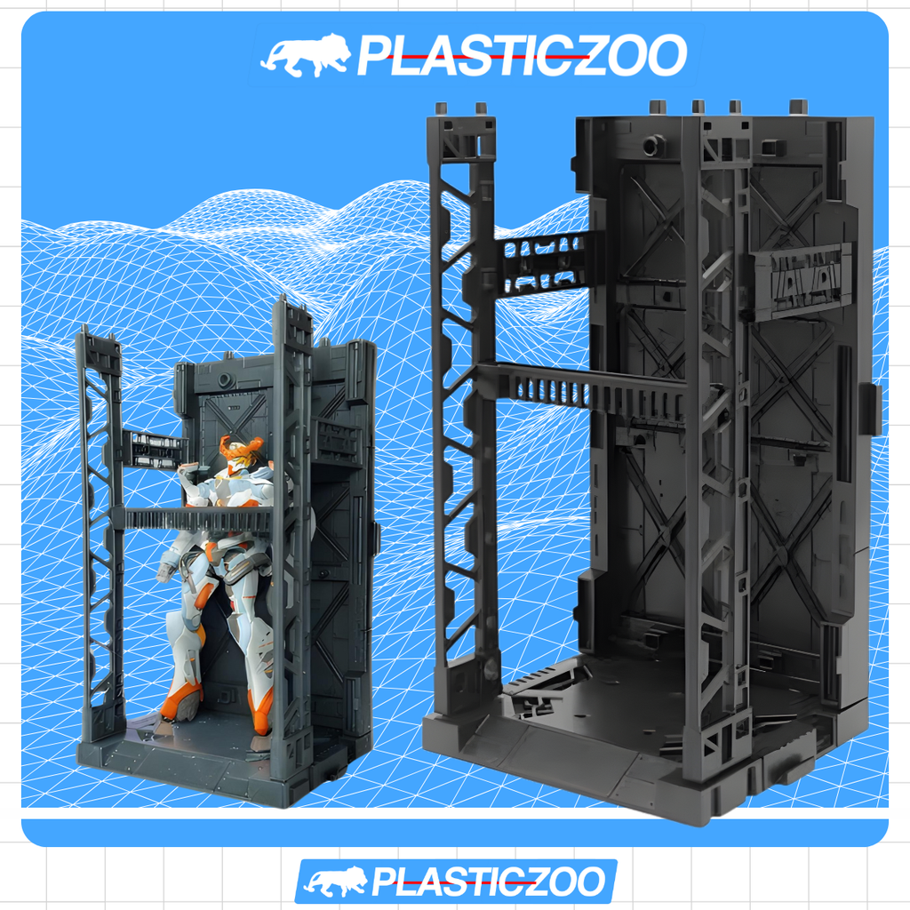 Plastic Zoo – Hangar apilable para Gundam 1/144