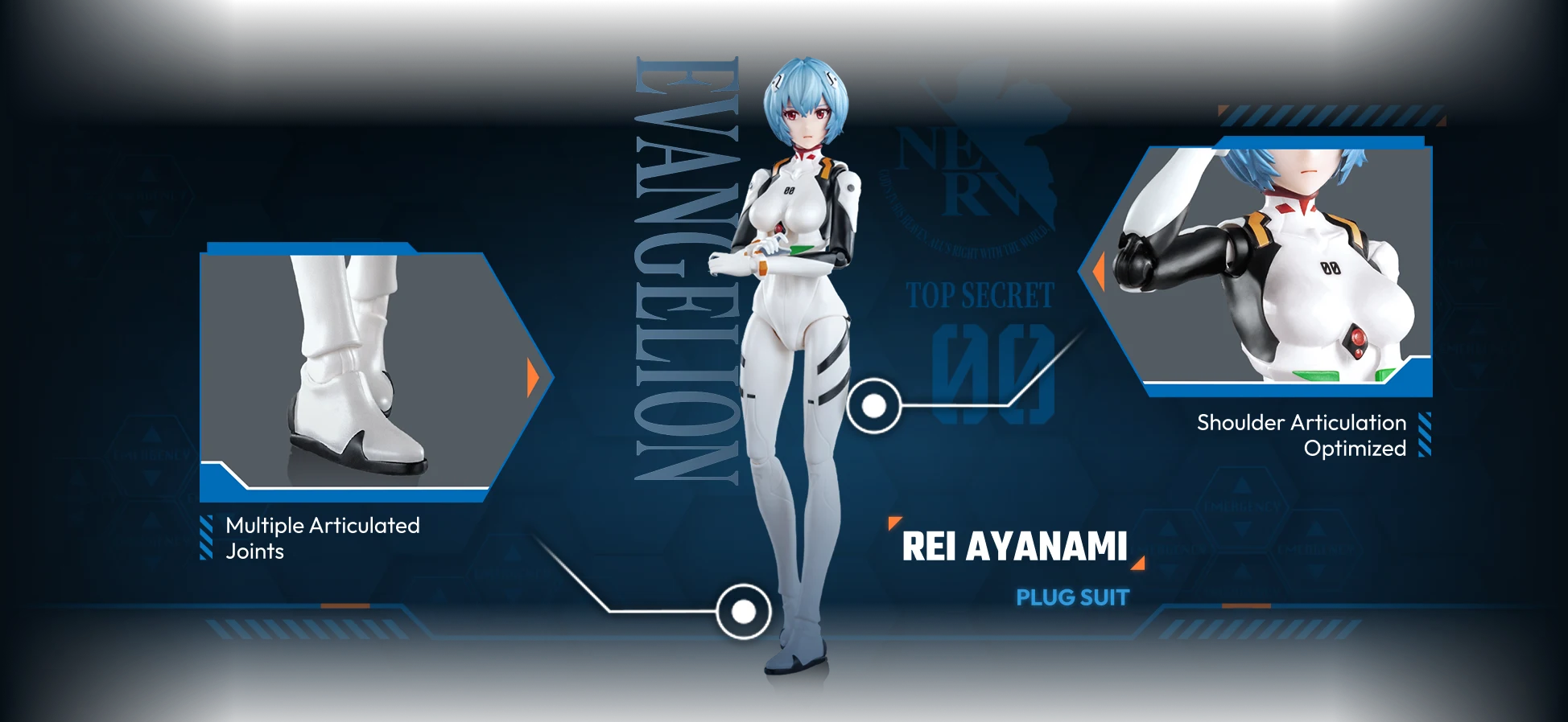 Evangelion Fantastics Series Ayanami Rei (Plug Suit)