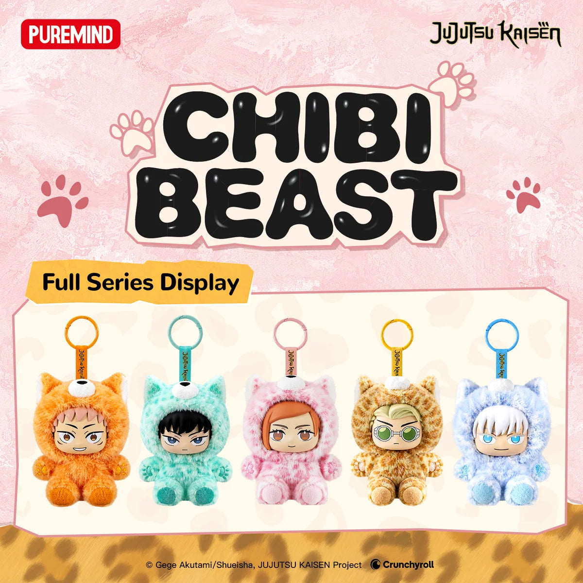 PUREMIND Jujutsu Kaisen Vinyl Plush Blind Box - Chibi Beast