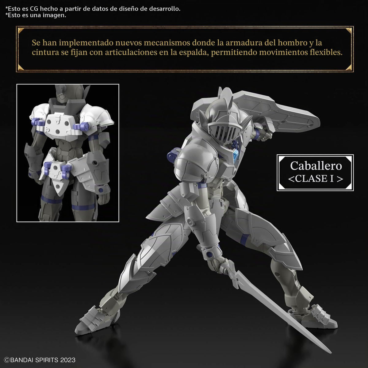 Bandai 30MF Liber Holy Knight – 30 Minutes Fantasy, kit para armar