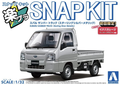 Aoshima 1/32 Subaru Sambar Truck (Sterling Silver Metallic)
