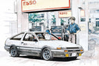 1/32 Initial D Takumi's Hachiroku by Aoshima